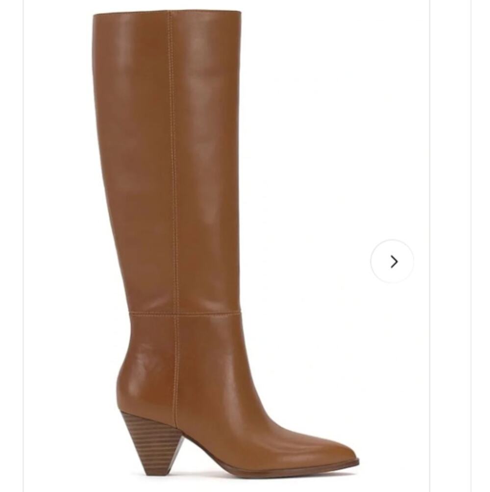 Vince Camuto Buttercup Knee High Boots Women 8M Golden Walnut